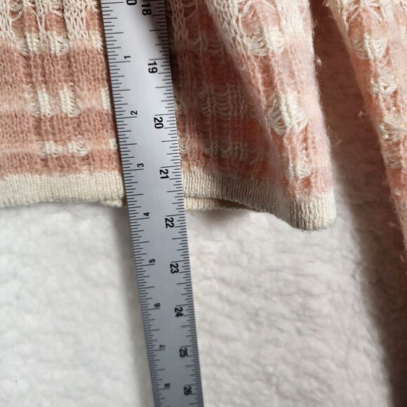 ANTHROPOLOGIE KNITTED & KNOTTED Plaid Boucle Cardigan Sweater Womens Size LG - Picture 6 of 8